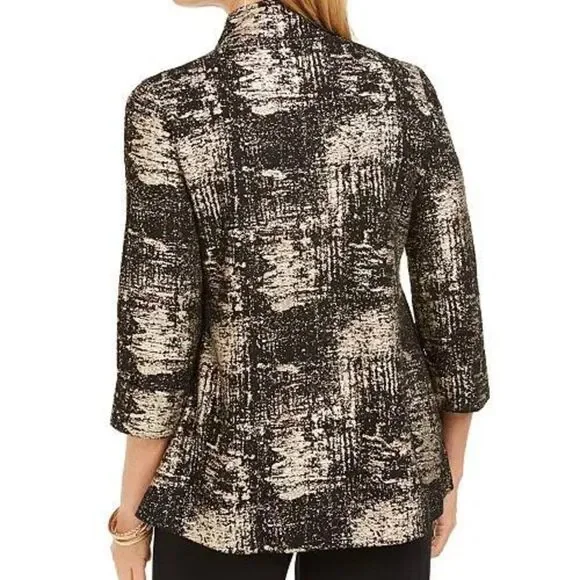 NWOT JM Collection Gold Metallic Print Jacket - Picture 14 of 15